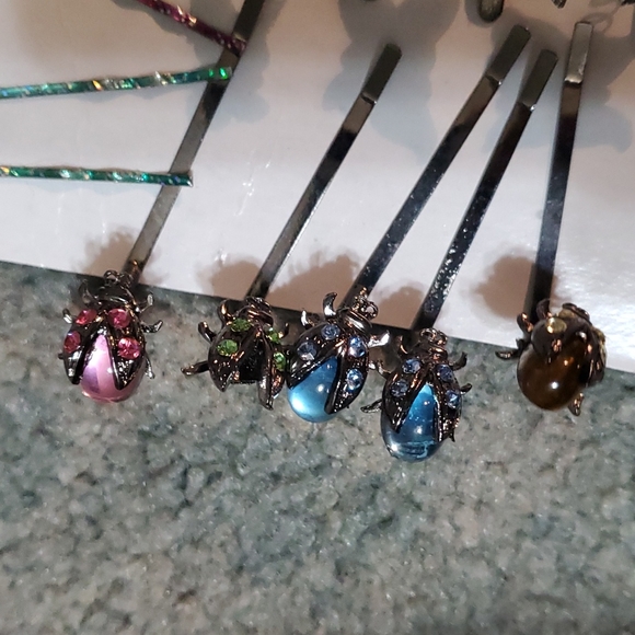 90s lady bug butter fly springy hair clips and dragonfly Bobby pins. - Picture 4 of 7